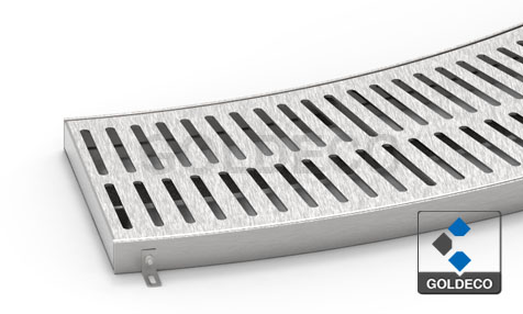 Curve Laser Cut Stainless Steel Trench Cover